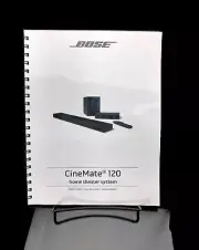 Bose CineMate 120 Home Theater System Owners Guide Manual Instructions