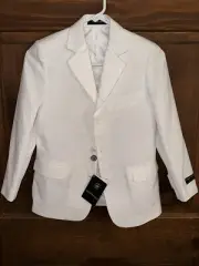 NOS Soprano Junior White Tuxedo Jacket & Pants Size 10 Reg