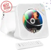 Portable CD Player, Bluetooth, FM Radio, 4000mAh Rechargeable, Hifi Music Player