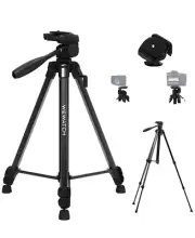 WEWATCH PS202 Tripod Stand for Camera Projectors, Aluminum Alloy, 360° Ball Head