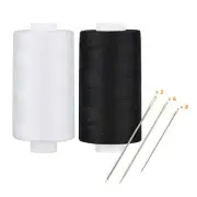 All Purpose Thread Polyester 400 Yards () 1 White 1 Black