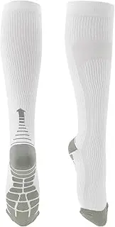 [X AUTOHAUX] Cycling Socks Anti Slip Sweat Absorb Anti Friction Outdoor Bike Socks White Grey Size L-XL Neutral Unisex 1 Pair