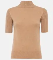[Khaite] Khaite Cecil high-neck cashmere top AU 10 beige