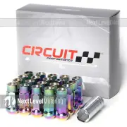 Circuit CP50 Open End Lug Nuts 12x1.5 Neo-Chrome Fits Mazda Mitsubishi Scion (for: Mitsubishi)