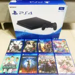 【二手好物】 PS4 主機 1TB + 遊戲片X8大禮包