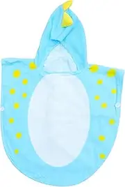 Kisangel Cartoon Dinosaur Hooded Bath Towel for Soft Absorbent Shower for Boys Machine Washable Skin Friendly