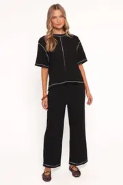 [PUP51] Angler Knit Set - Black XS black