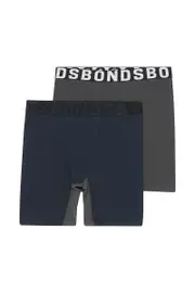 [Bonds] Bonds Boys Anti Chafe Trunk 2 Pack Size: 14/16, Moisture-Wicking 14/16 Multicolor