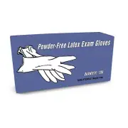 Powder-Free Latex Gloves, Small, 100/Box