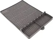 Silicone Griddle Tools Mat Heat Resistant BBQ Tools Rest Mat for Grill Preparation Nonstick Surface Stylish Design Food Grade Silicone Cooking Utensil Pad