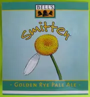 SMITTEN GOLDEN RYE PALE ALE Beer STICKER Label w/ DAISY, Bell's Brewery MICHIGAN
