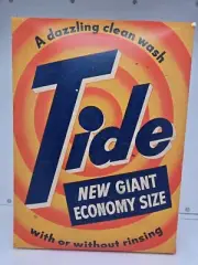 Tide Detergent New Giant Rare! Economy Size Full Box No Whale Vintage 1950’s