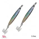 2pcs 3.5oz Colt Sniper jig 100g Silver Vertical bait 3561D-DT MUSTAD Hook NEW