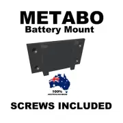 Metabo 18v Volt Battery Holder Mount Bracket - 1, 5 & 10 Packs (Screws Included)