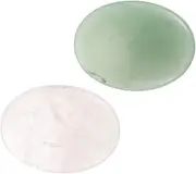VICASKY 2pcs Jade Scraping Board Massage Tool for Facial Treatment Natural for Aging Soreness Relief Relaxation Improved Circulation for Self Care