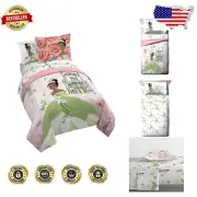 Disney Princess Tiana Twin Size Bed Set - 5-Piece Comforter & Sheet Collection