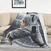 Acotobo Cristiano Ronaldo Blanket, Soft Fluffy Plush Blanket, Flannel Fleece Blanket, TV Blankets, Sofa Blanket, Blanket, Microfibre Couch Blanket, Velvet Blanket, 127 x 152 cm