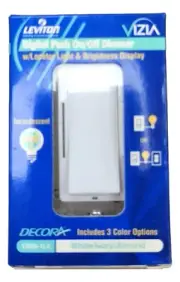 VZ106-1LX, Leviton, Digital Push On/Off Dimmer Switch W/ Locator Light