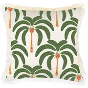 Cushion Cover-Coastal Fringe-Costa Del Sol White-45cm x 45cm