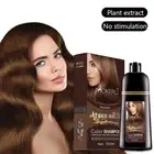 MOKERU Black Shampoo Hair Coloring Instant Natural Argan Oil Essence Hair Dye AU