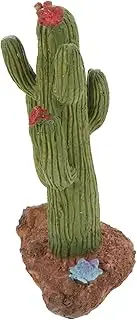 Bearded Dragon Tank Accessories Resin Floating Turtle Platform Artificial Desert Plants for Reptile Habitats