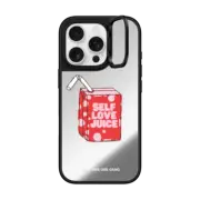iPhone 16 Pro Mirror Ring Stand Case MagSafe Compatible Self Love Juice