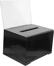 Cabilock Box Donation Boxes Black Ballot Boxes Suggestion Boxes Clear Donation Jar Clear Donation Boxes Acrylic