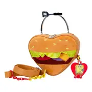 Loungefly Spongebob Squarepants Krabby Patty Plush Crossbody Bag
