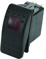 DragonFire Racing Lighted Switch On/Off Rocker Switch Red Fits Lite