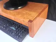 Computer Monitor/TV Riser Stand in Birch Wood