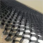 Gravel Stabilizer Grid Mud Slope Control Driveways Grids Ground Base Grid, Cuttable Ground Stabilization Grid 2" Tall(3x7m/10x23ft)