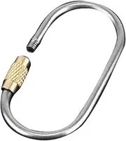 Locking Carabiner Clip | Titanium Alloy Carabiner Keychain,Quick Release Keyring for Hiking Outdoor Indoor Camping Backpack Attachment