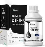 Beryzol DTF Black Ink for PET Film, Premium Pigment Ink for Epson L1800/L800/R2400/P400/P800/XP15000/ET-8550 Heat Transfer Printing Direct to Film (500ml)