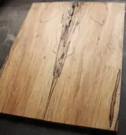 Curly spalted ink line maple drop top .38" thk guitar bass tonewood 2627