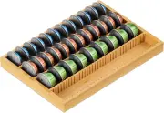 Bamboo Coffee Pod Storage Holder Drawer Insert for Counter Compatible Nespresso