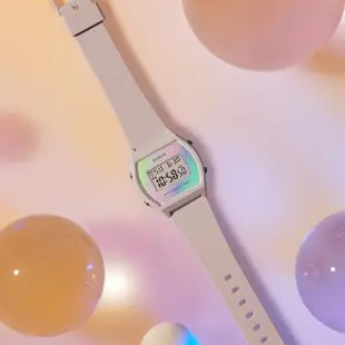 【CASIO 卡西歐】奶茶色 粉彩漸層電子錶 女錶(LW-205H-4A)