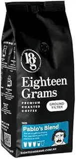 18 Grams Pablo's Blend Ground Filter Coffee – Medium Roast with Milk Chocolate & Stone Fruit Notes, 1kg