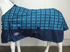AXIOM 1800D BALLISTIC BLUE CHECK/NAVY LIGHT HORSE RUG - 5'6"