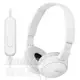 SONY MDR-ZX110AP 白色 簡約摺疊 耳罩式耳機 線控通話 ★ 送皮質收納袋