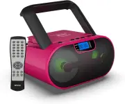 Portable CD Player Boombox AM FM Radio, Bluetooth, USB, Aux-Input, MP3 CD Stereo