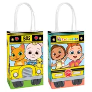 Cocomelon Party Supplies Paper Kraft Bags 8 Pack Birthday Loot Favour Girl Boy