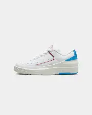 [JORDAN] Jordan Women's Air Jordan 2 Retro Low "Unc To Chicago" White/gym Red - Size 5 5 White/Gym Red-d