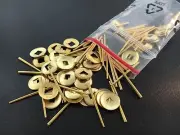 Clocks Repair Brass Hand Washers 100 Piece Tapered Pins and Brass Washers