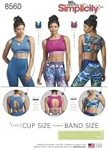 Simplicity Sewing Pattern 8560 Tops, Lingerie, Sportswear A (30A-44G)