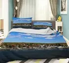 3D Forest Lake 2824NA Bed Pillowcases Quilt Cover Duvet Kathy Barefield Fay
