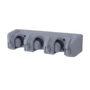 Multifunction Wall Mounted 3 Position 4 Hooks Bathroom Mop Broom Rack Holder