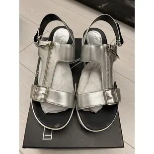 韓國銀色厚底造型涼鞋
