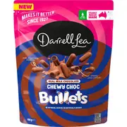 Darrell Lea Chewy Choc Bullets Milk Chocolate 190g