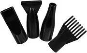 Baluue 4pcs Pet Water Blower Hair Blow Dryer Hair Dryer Diffuser Hair Styling Nozzle Styling Tool Dryer Nozzle Replacement Blow Dryer Nozzles Blow Dryer Concentrator Attachment Black Abs