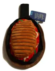 NEW tags Plush Dog Toy Bark Box Famous Flamin' Fetch N Floppy Fajitugs L 50+ Y2